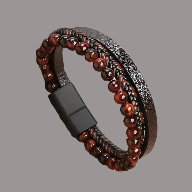 Samson | Classic Handcrafted Leather Bracelet for Men