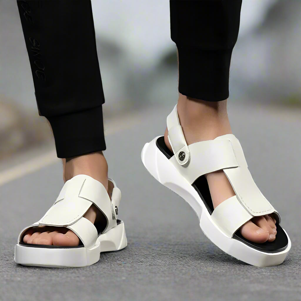 Orin - Trendy Casual Men's Platform Sandals in Genuine Leather