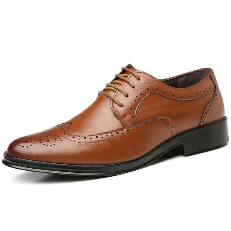 Sandpoint | Handcrafted Men's Calfskin Leather Oxford Brogue Dress Shoes
