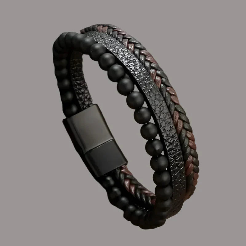 Samson | Classic Handcrafted Leather Bracelet for Men