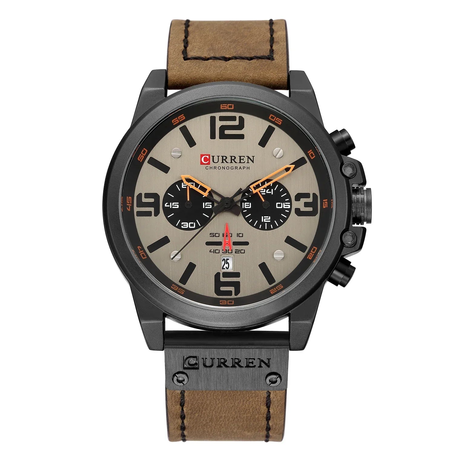 Juniper Men's Luxury Waterproof Leather Quartz Watch
