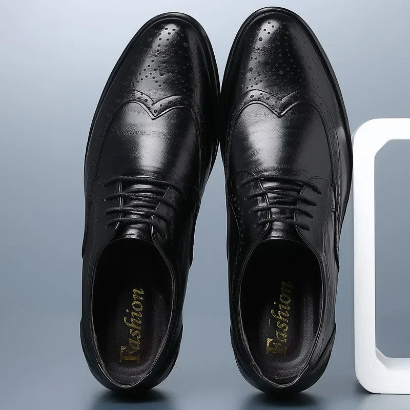 Sandpoint | Handcrafted Men's Calfskin Leather Oxford Brogue Dress Shoes