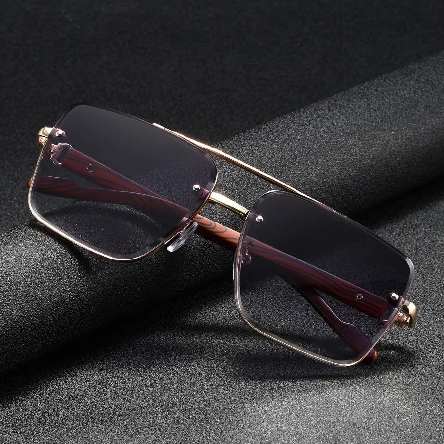 Andorra Men's Retro Double Bridge Square Glasses: A Timeless and Versatile Style