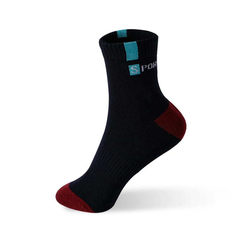 SoftStride Men's Sport Socks - 5 Pairs of Breathable Cotton