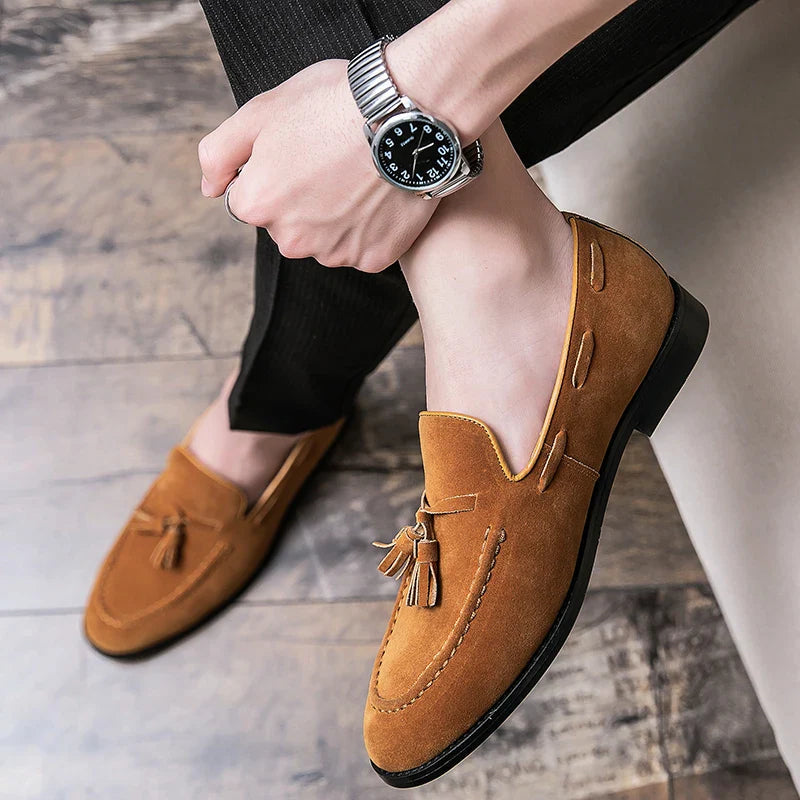 Jace - Men's Suede Tassel Loafers