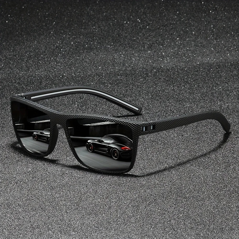 Cruze Vintage Square Polarized Sunglasses for Men | Designer UV400 Protection
