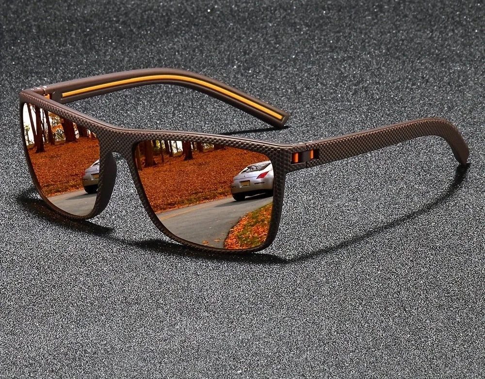 Cruze Vintage Square Polarized Sunglasses for Men | Designer UV400 Protection