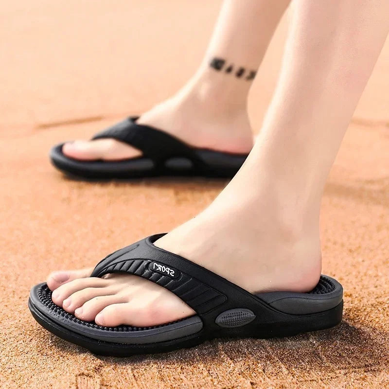 Acre Men's Breathable Massage Flip Flops-Modavendi