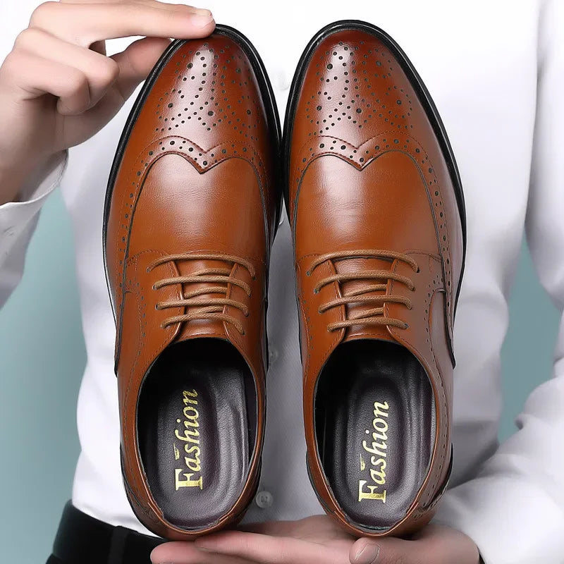 Sandpoint | Handcrafted Men's Calfskin Leather Oxford Brogue Dress Shoes