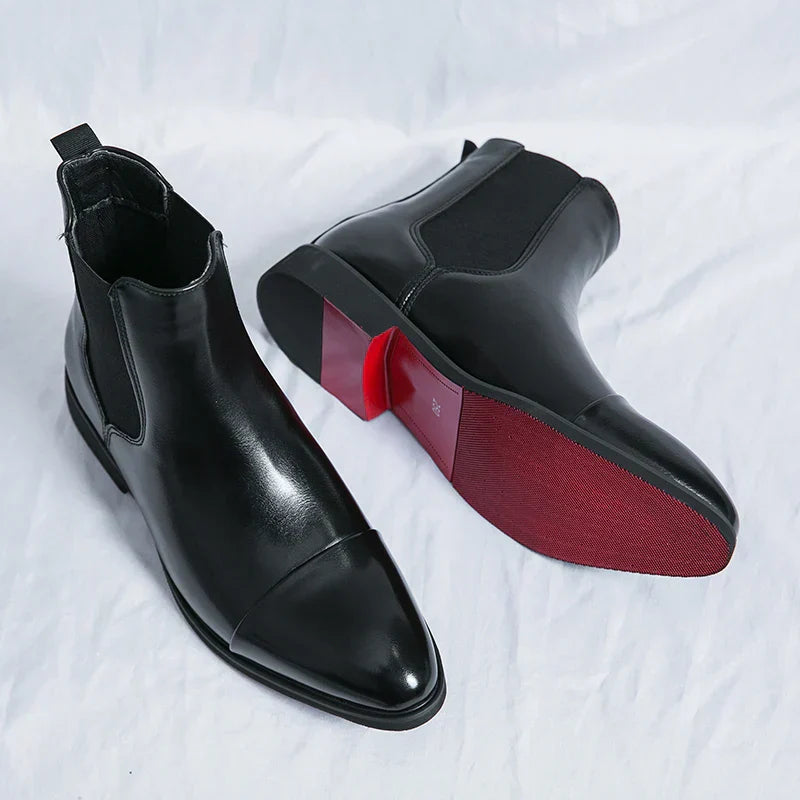 Crispin | Genuine Leather Chelsea Boots