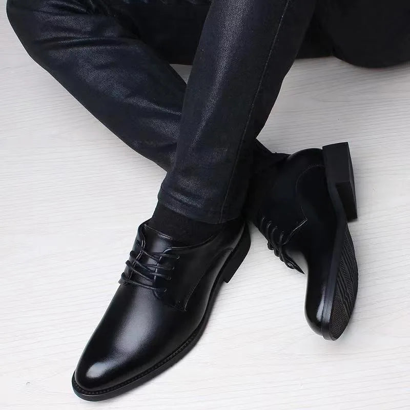 Ferndale | Men's Casual Leather Dress Shoes with Height Boost - British Style