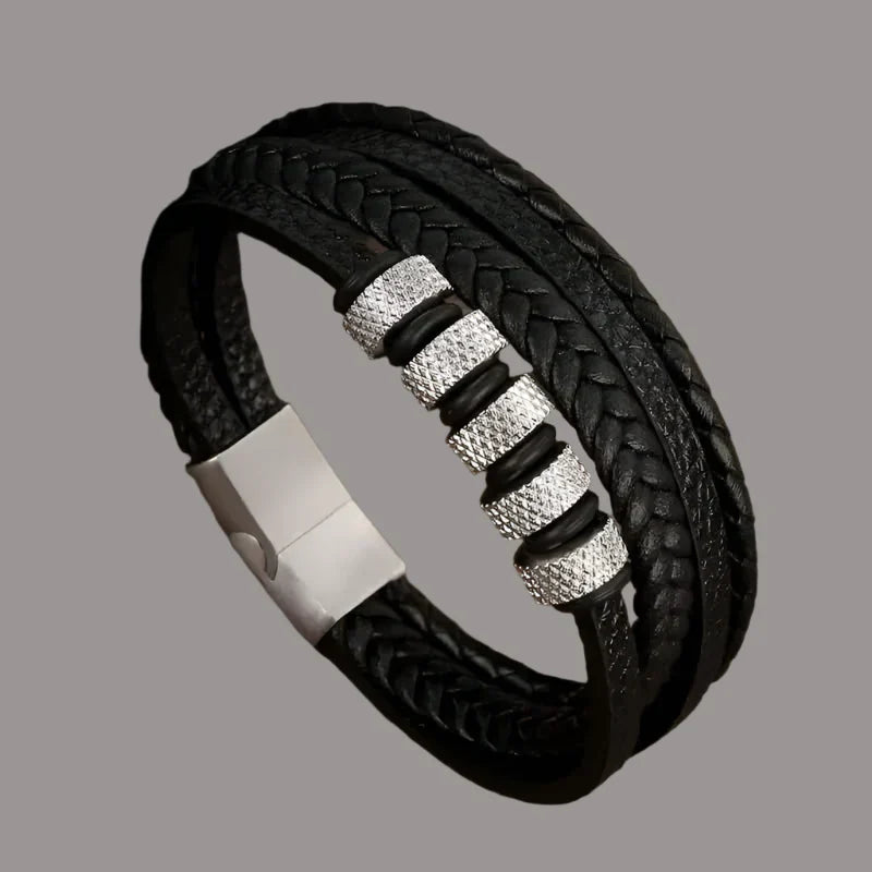 Samson | Classic Handcrafted Leather Bracelet for Men