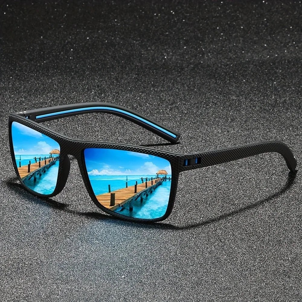 Cruze Vintage Square Polarized Sunglasses for Men | Designer UV400 Protection