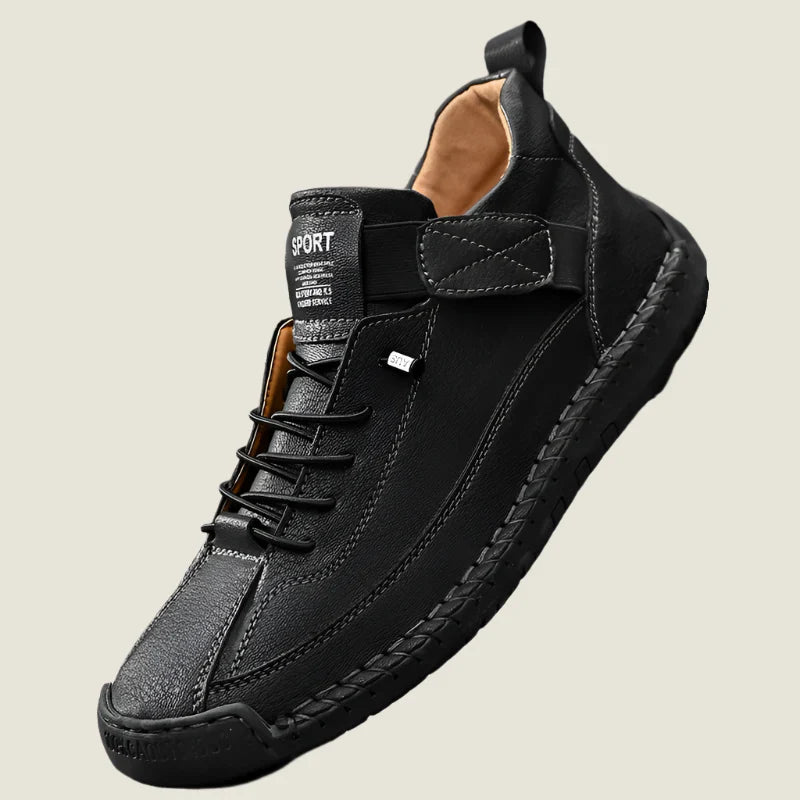 Santiago | Men's Artisan Leather Slip-On Loafers - Chic, Breathable Casual Flats & Moccasins