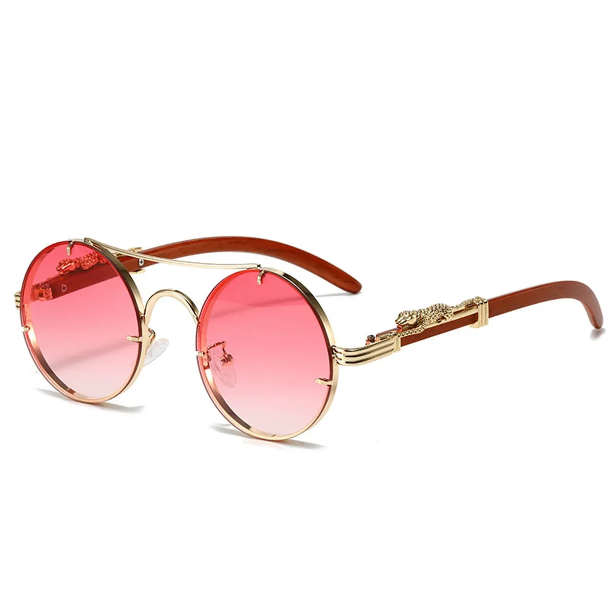 Comoros Retro Round Sunglasses - Men's Double Bridge Multicolor Eyewear