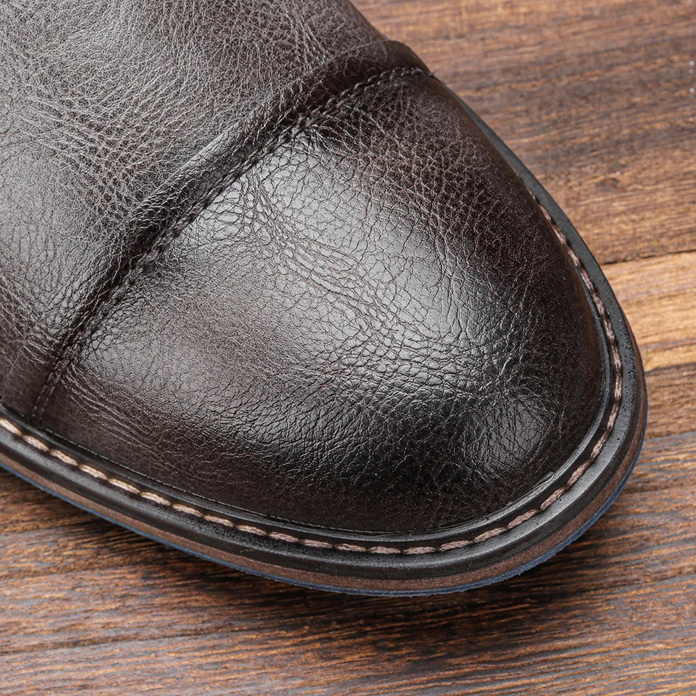 Knox | Timeless Leather Ankle Boots for Men