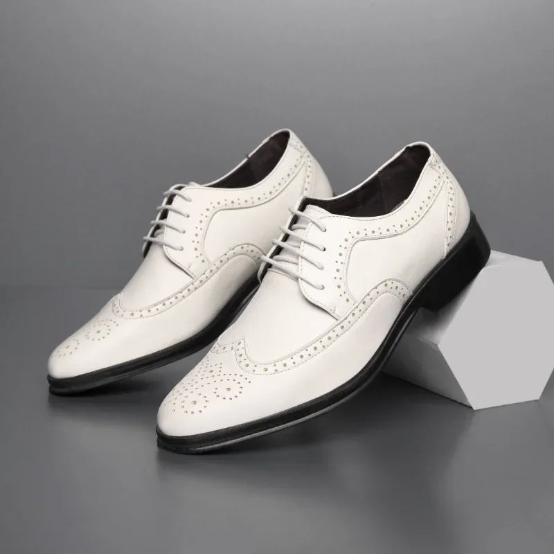 Sandpoint | Handcrafted Men's Calfskin Leather Oxford Brogue Dress Shoes