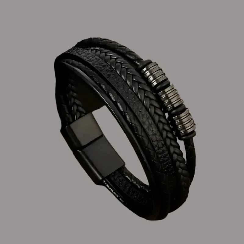 Samson | Classic Handcrafted Leather Bracelet for Men
