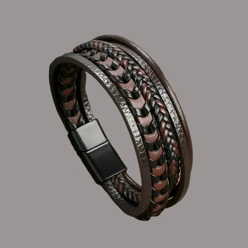 Samson | Classic Handcrafted Leather Bracelet for Men