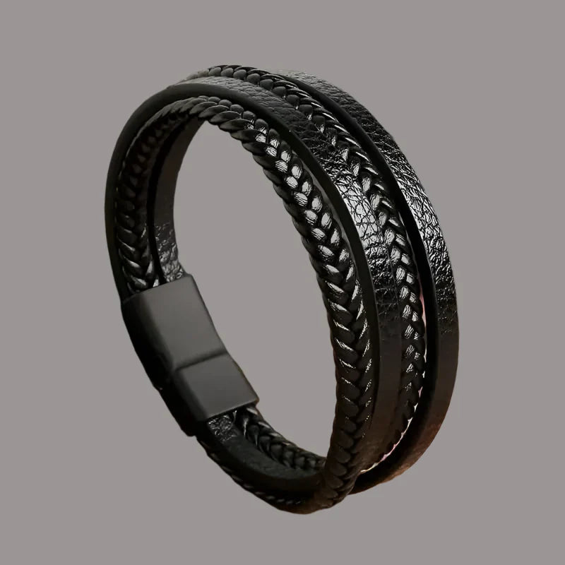 Samson | Classic Handcrafted Leather Bracelet for Men