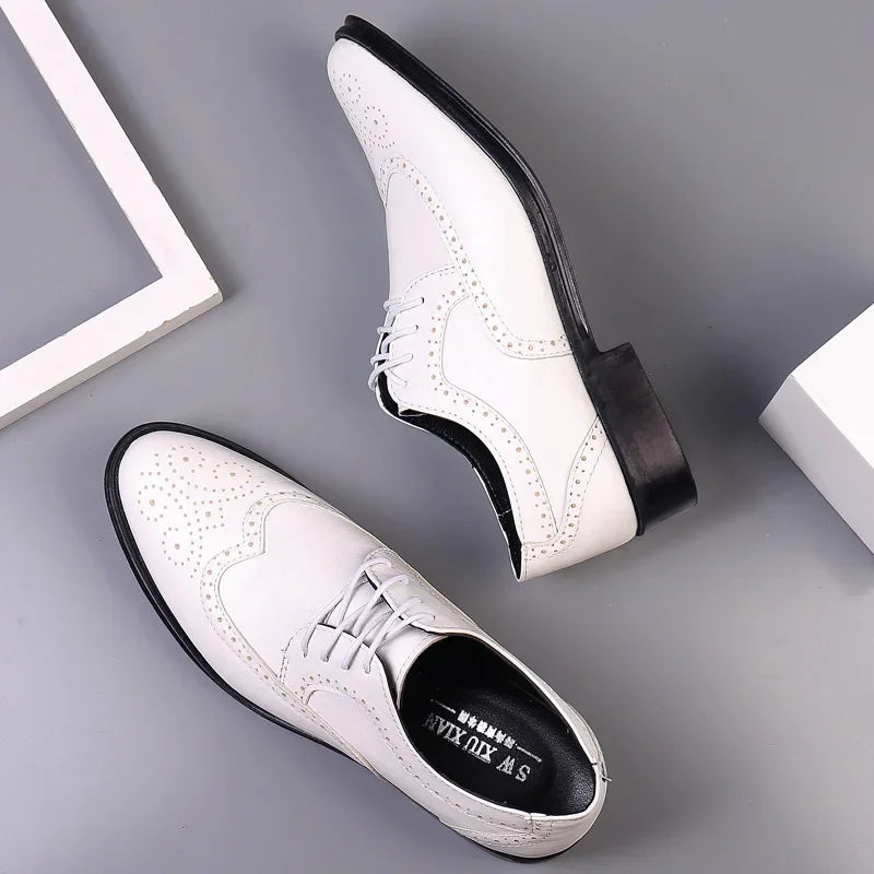 Sandpoint | Handcrafted Men's Calfskin Leather Oxford Brogue Dress Shoes