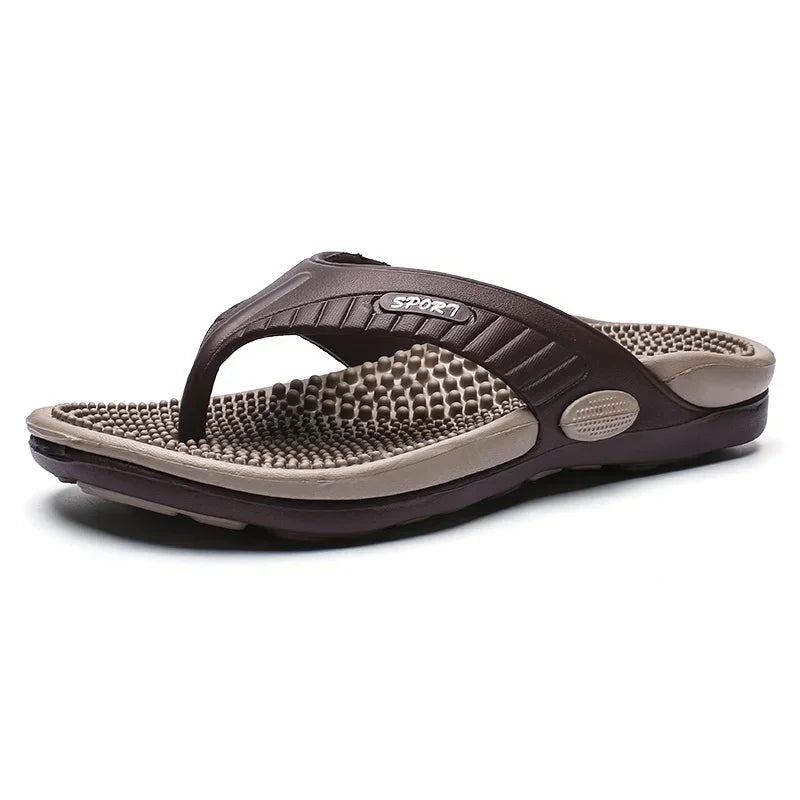 Acre Men's Breathable Massage Flip Flops-Modavendi