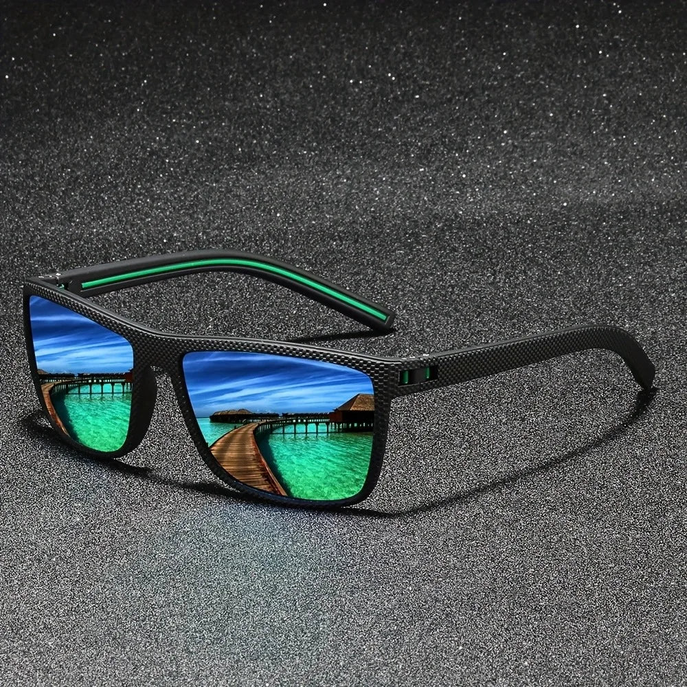 Cruze Vintage Square Polarized Sunglasses for Men | Designer UV400 Protection
