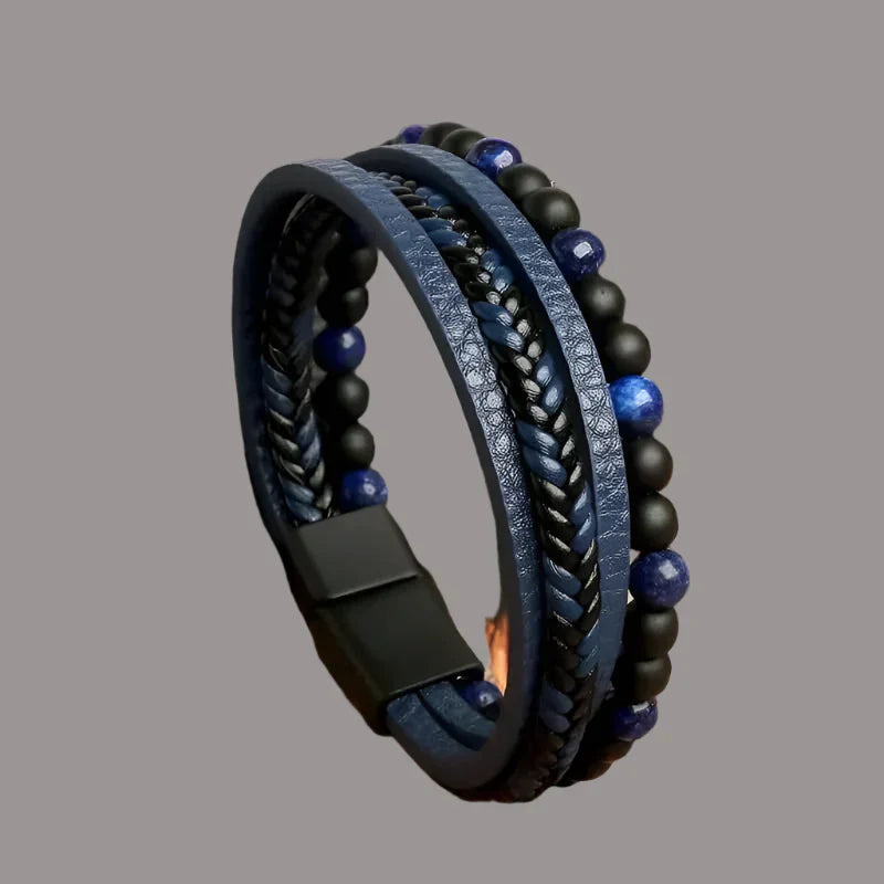 Samson | Classic Handcrafted Leather Bracelet for Men