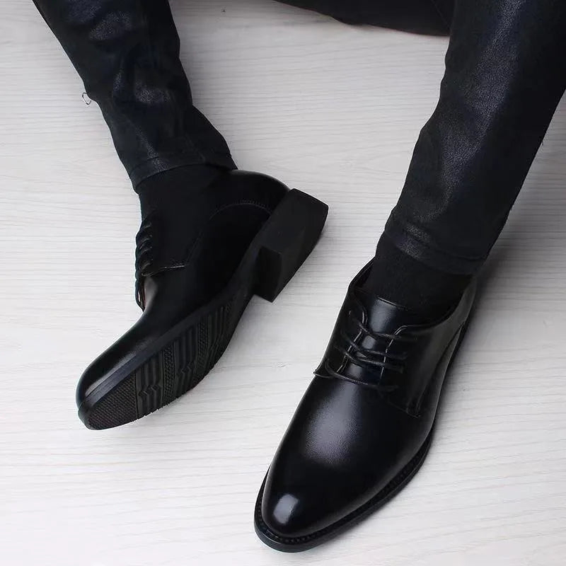 Ferndale | Men's Casual Leather Dress Shoes with Height Boost - British Style