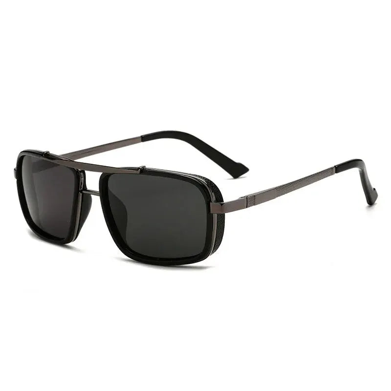 Florence | Men's Dual-Beam Aviator Sunglasses with Punk-Inspired Square Design and UV400 Protection
