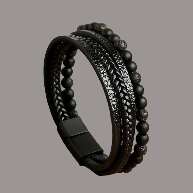 Samson | Classic Handcrafted Leather Bracelet for Men