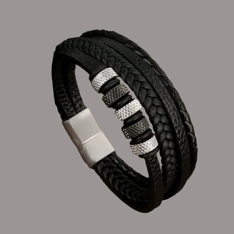 Samson | Classic Handcrafted Leather Bracelet for Men