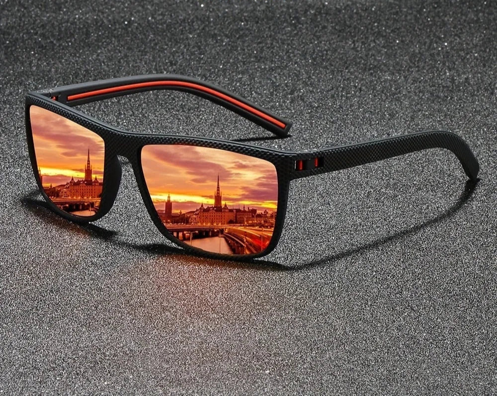 Cruze Vintage Square Polarized Sunglasses for Men | Designer UV400 Protection