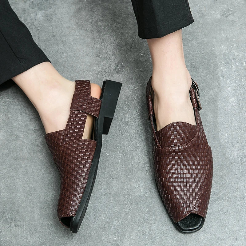 Cove - Men's Braided Slingback Dress Shoes