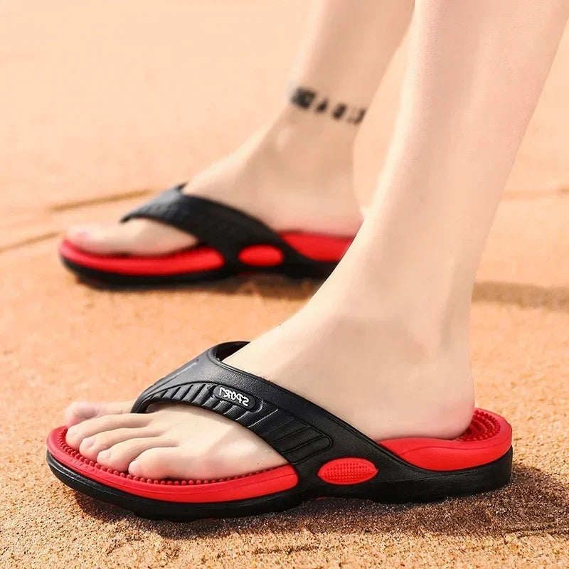 Acre Men's Breathable Massage Flip Flops-Modavendi