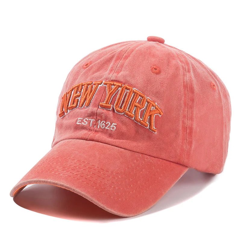 Men's New York Washed Cotton Snapback Baseball Cap