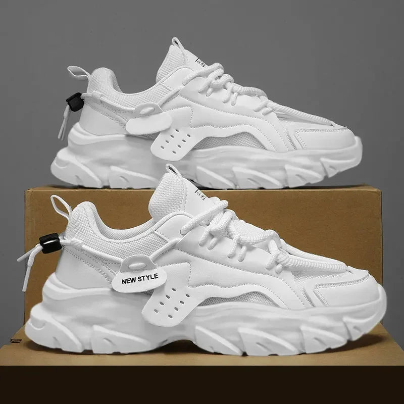 Asher - Men's Casual Sneakers with Cushioned Thick Soles for Maximum Comfort
