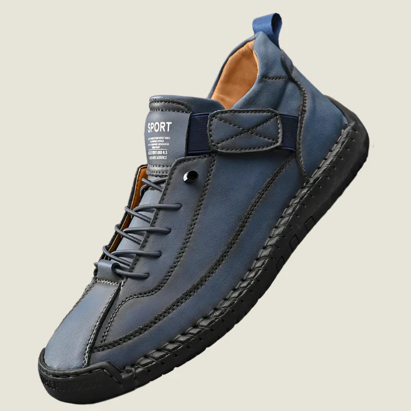 Santiago | Men's Artisan Leather Slip-On Loafers - Chic, Breathable Casual Flats & Moccasins