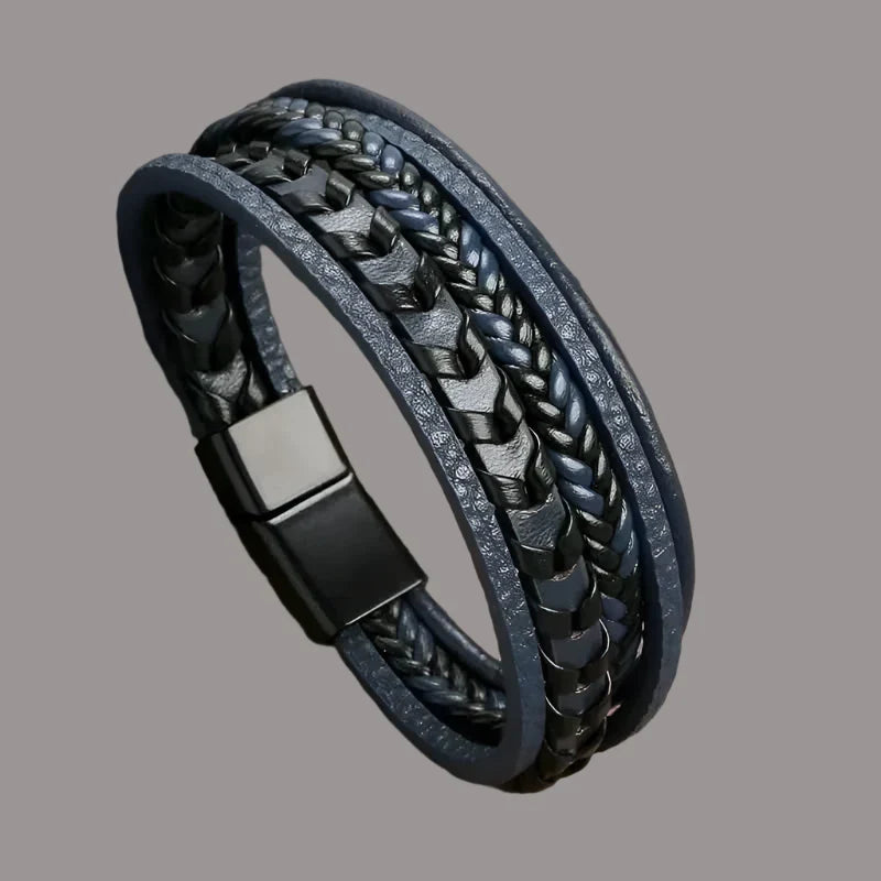 Samson | Classic Handcrafted Leather Bracelet for Men