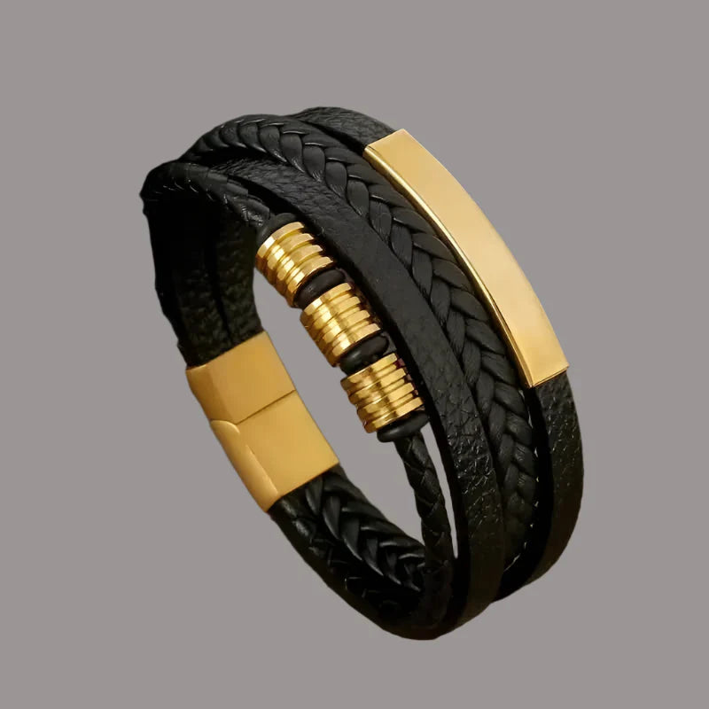 Samson | Classic Handcrafted Leather Bracelet for Men