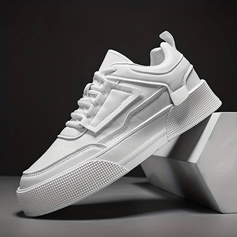 Montreal Men's Lace-Up Sneakers - Trendy Casual Footwear with Chunky Rubber Sole
