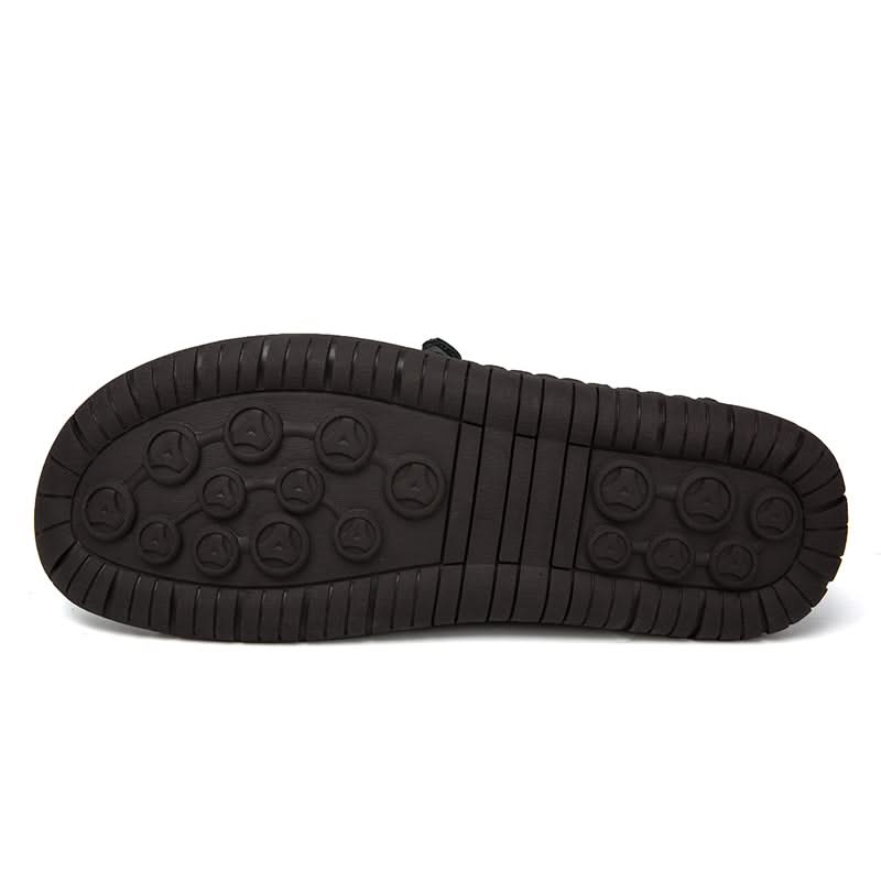 Archibald | Classic Black Leather Moccasin Shoes for Men with Zipper