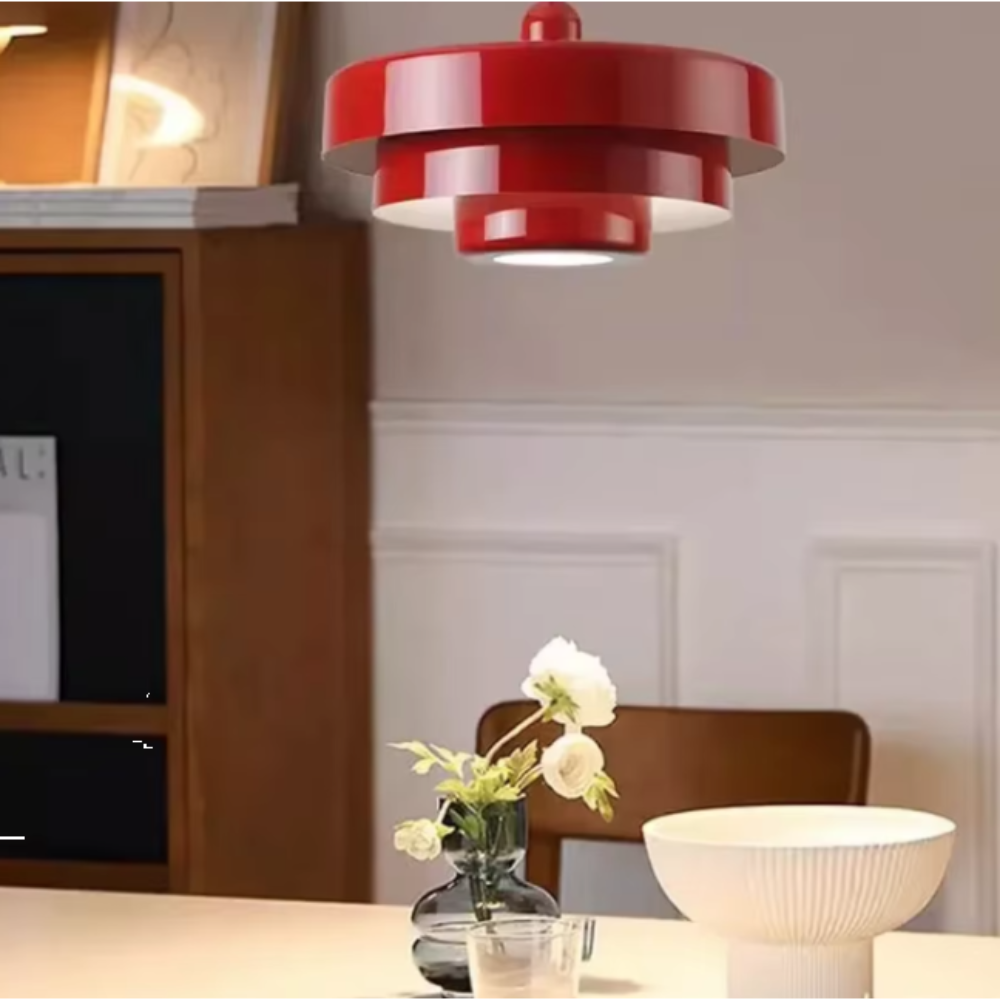 Elegant Retro Tier LED Pendant Lamp