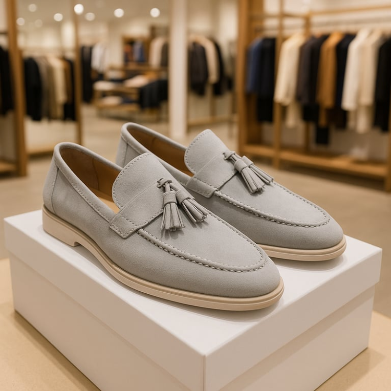 Laurence | Men's Suede Tassel Loafers