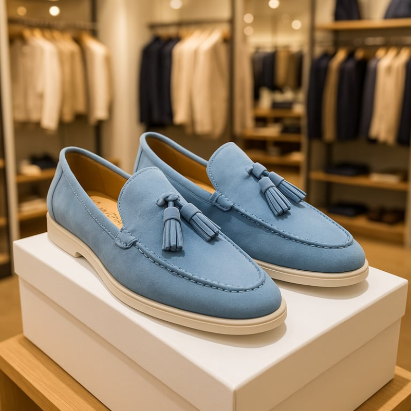 Laurence | Men's Suede Tassel Loafers