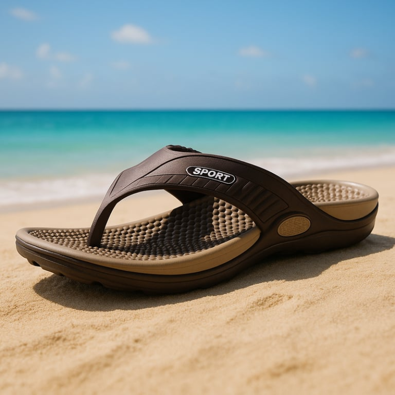 Acre Men's Breathable Massage Flip Flops-Modavendi