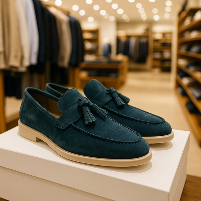 Laurence | Men's Suede Tassel Loafers