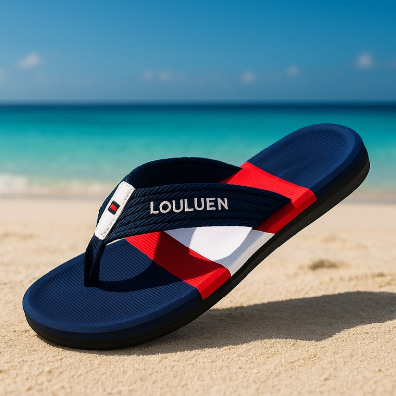 Louluen | Men's Luxury Beach & Comfort Cushoined Designer Summer Sandals