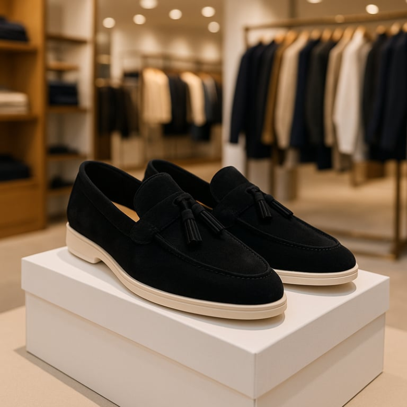 Laurence | Men's Suede Tassel Loafers