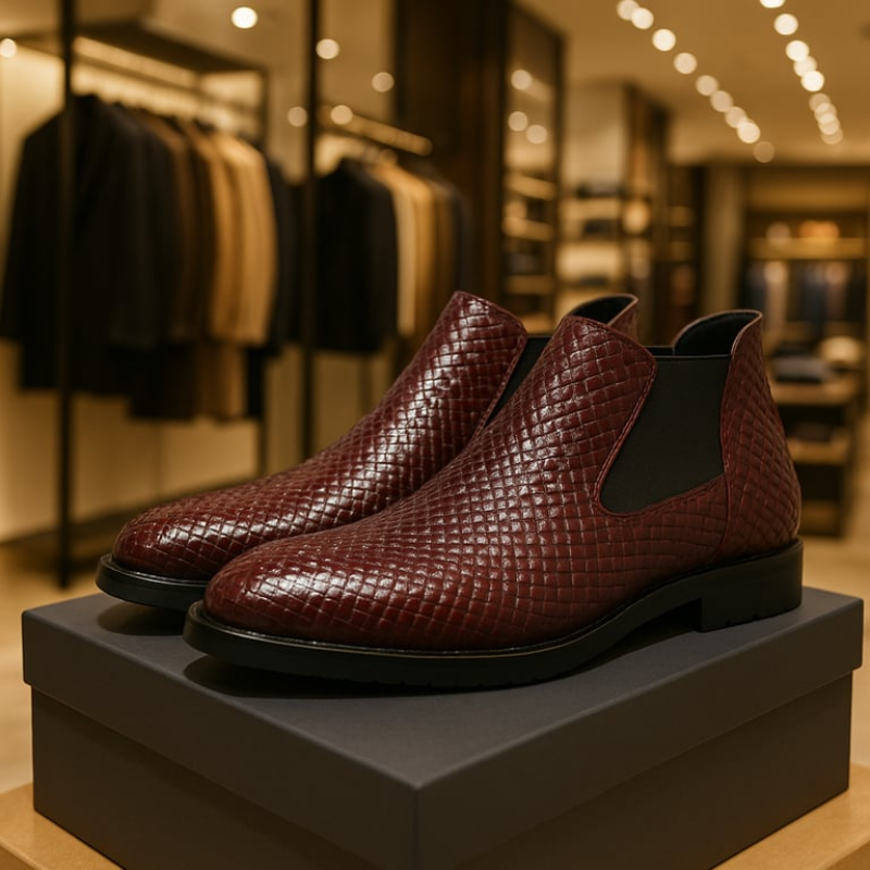Barron - Stylish High Top Men's Chelsea Boots